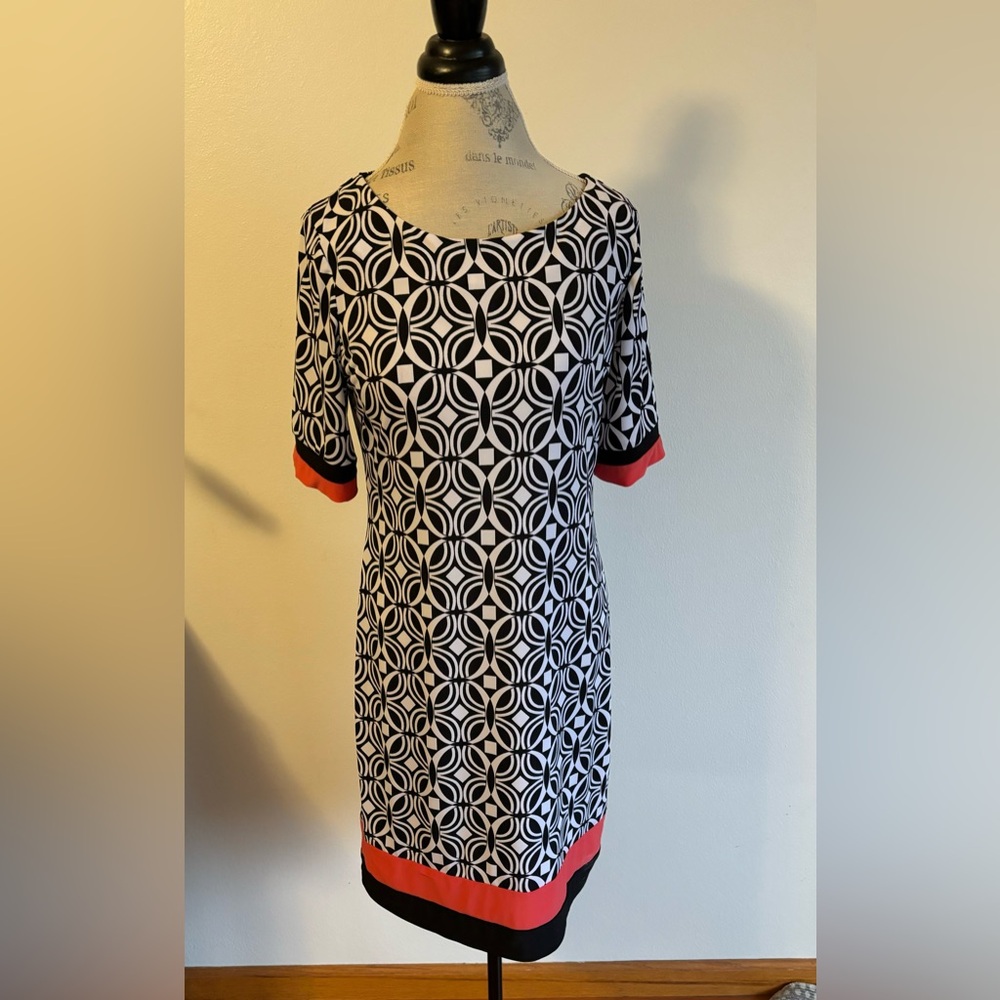 R&K Geometric print jersey dress